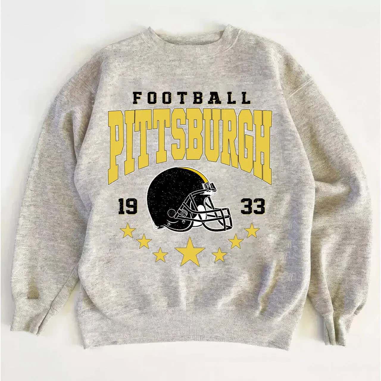 Retro Style 90s Vintage Pittsburgh Football Sweatshirt, Unisex, Perfect For Fans And Game Day.