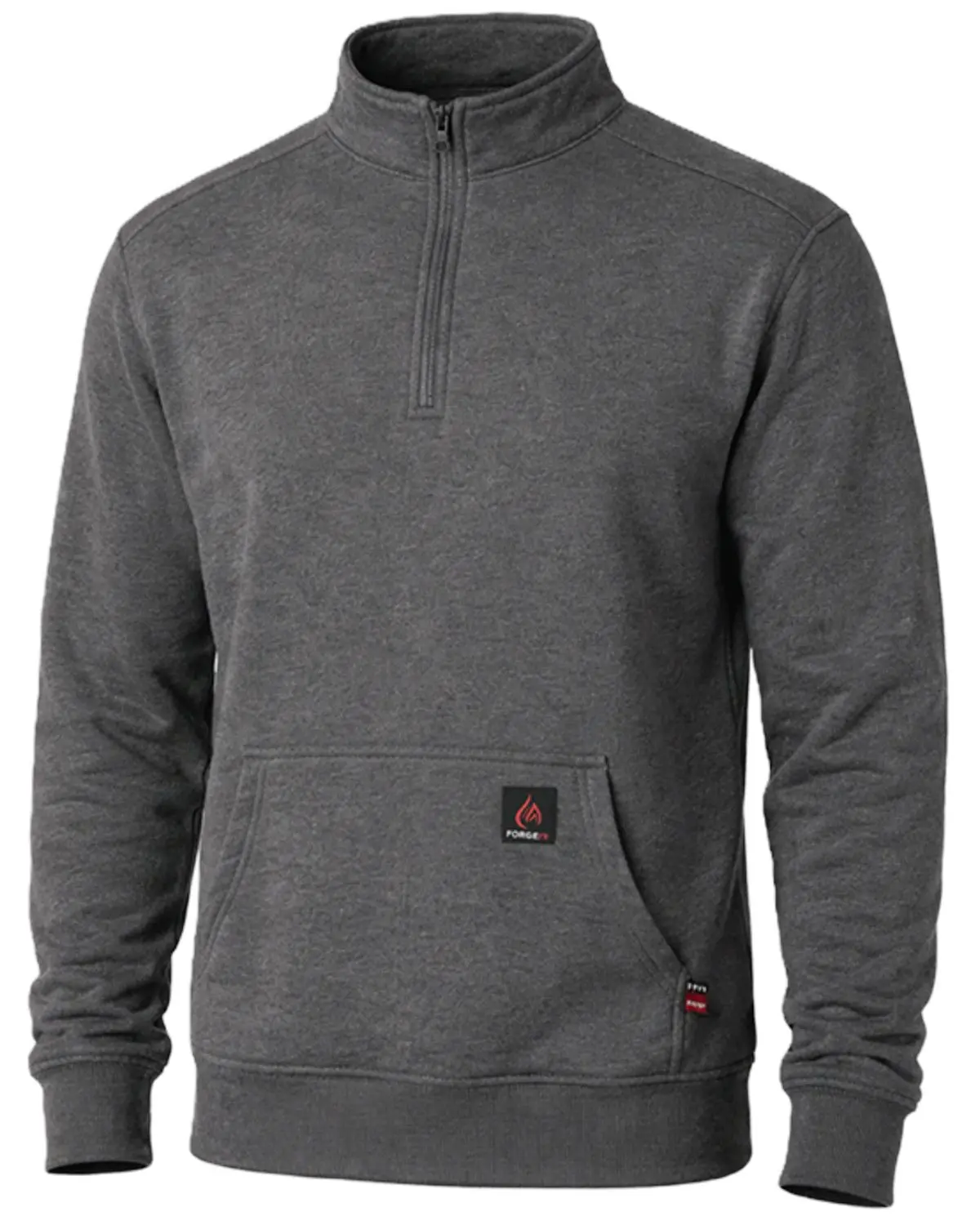 Forge Workwear Men's Men'S Fr Solid 1/4 Zip Work Pullover - Mfrqzhdy-3-Char
