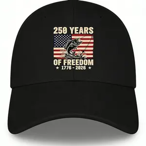 2026 New Hot-Selling American 250th Anniversary Fashion Denim Baseball Cap with Vintage Print, Soft Top Duckbill Hat, Unisex