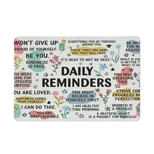 "You Are Loved" Positive Affirmations Metal Poster - Office & Classroom Decor