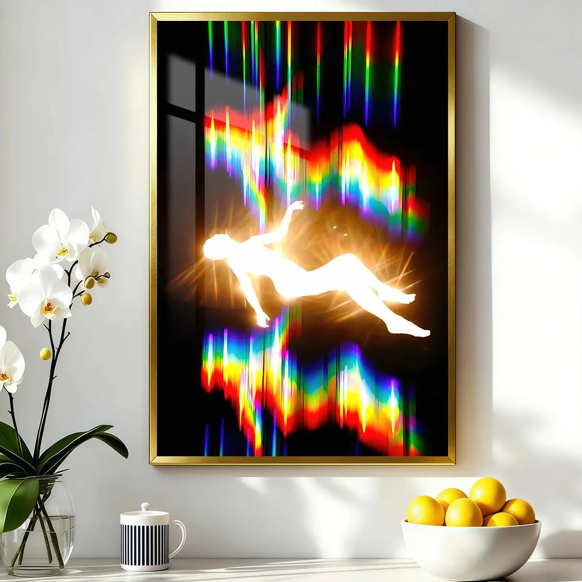 Abstract Colorful Human Body Poster, Modern Living Room Wall Decor, Waterproof Art, Ideal Gift, Game Room Decoration, Fashion Home Poster