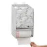 2-in-1 Oxford Cloth Wall-Mounted Storage Bin Organizer - Durable, High-Capacity Plastic Garbage Bin/Trash Can, Easy to Install Bathroom Daily Home Supplies for Bag Storage Space Saving