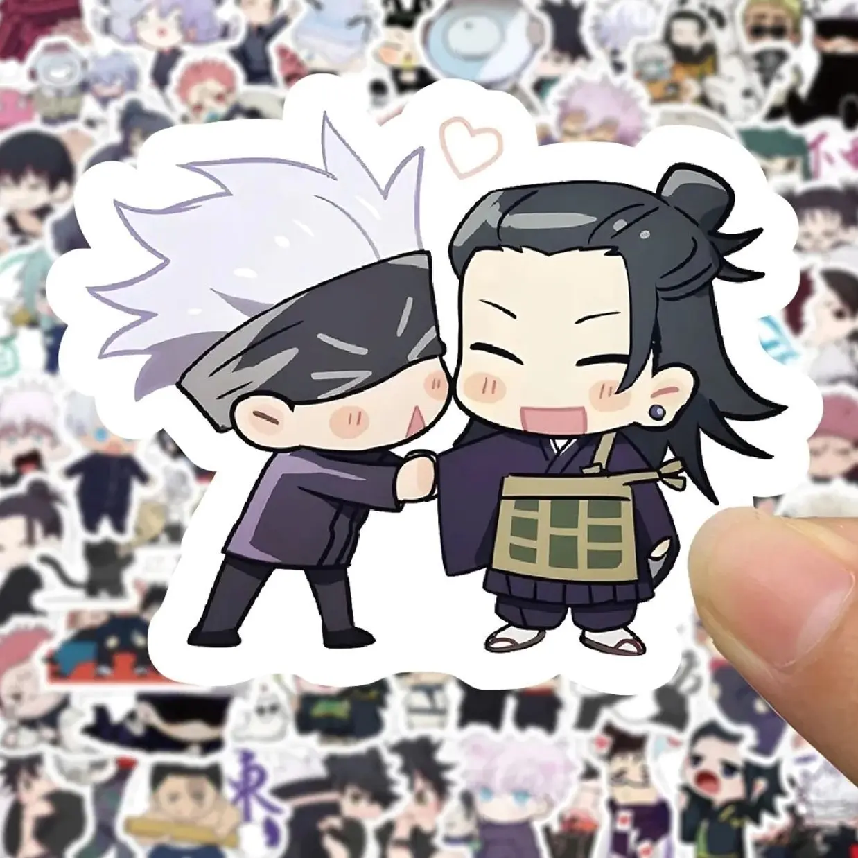 Gojo and Geto Kawaii Cartoon Jujutsu Kaisen Stickers Anime Graffiti ...