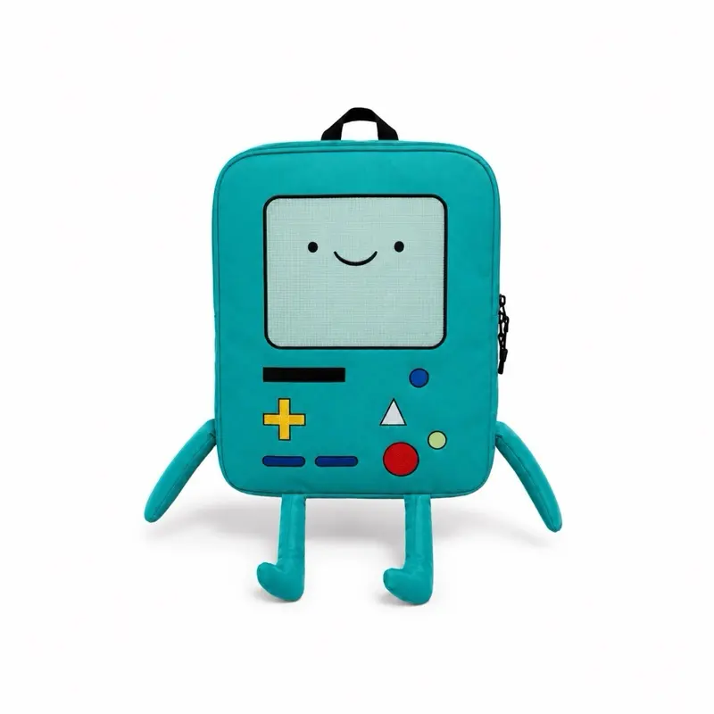 Adventure Time BMO Backpack, Casual Everyday Bag for Adults and Kids, with Practical Storage Pockets