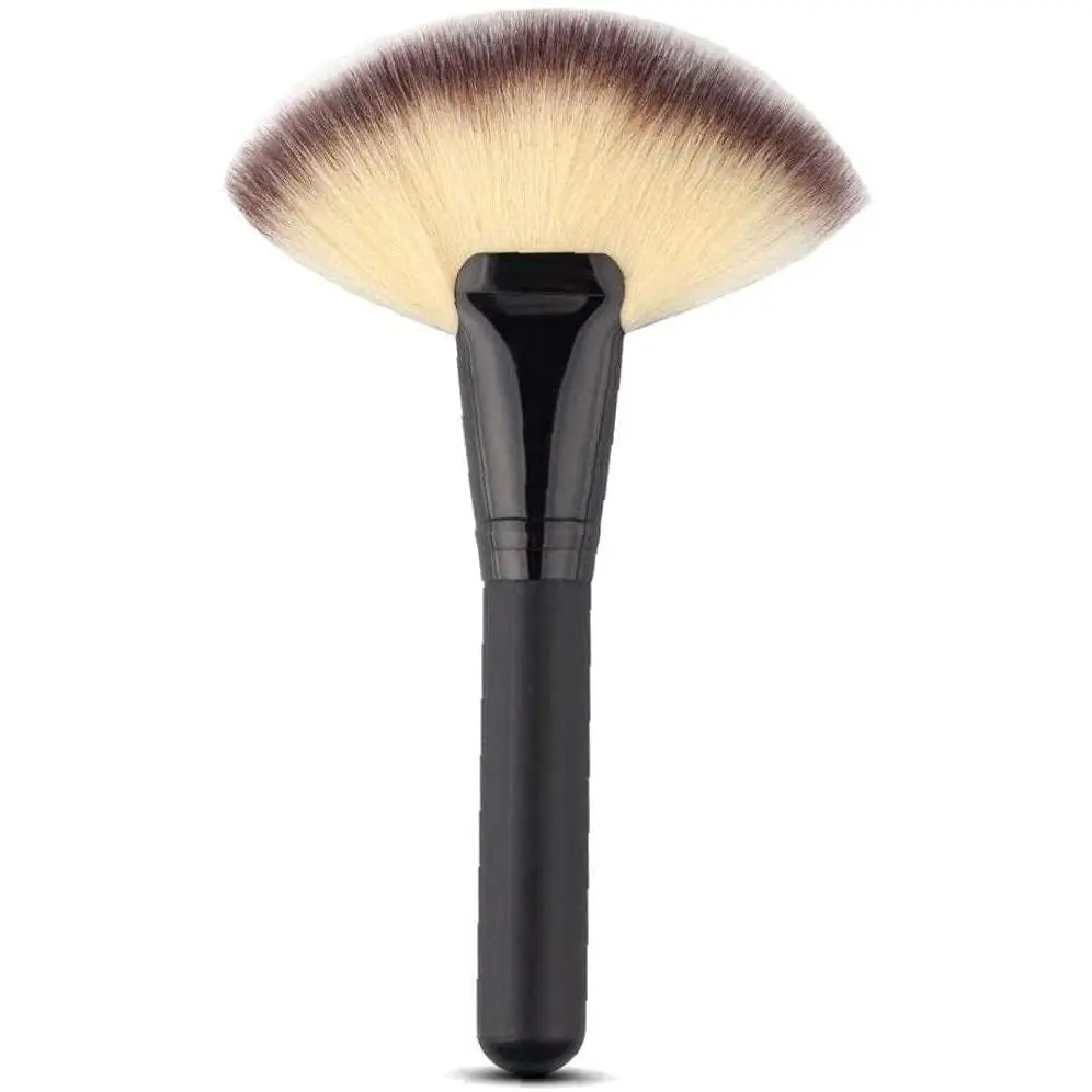 Black Big Big Fan Top Brush Makeup Tools Fan ConConcealer Powder Blush Nose Wipe Brush Makeup Tool and Other Accessories Face Brushes