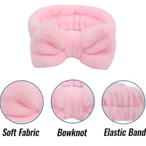 Face Wash Headband 3 Pack for Women - Soft Fleece Skincare Headband for Washing Face and Makeup