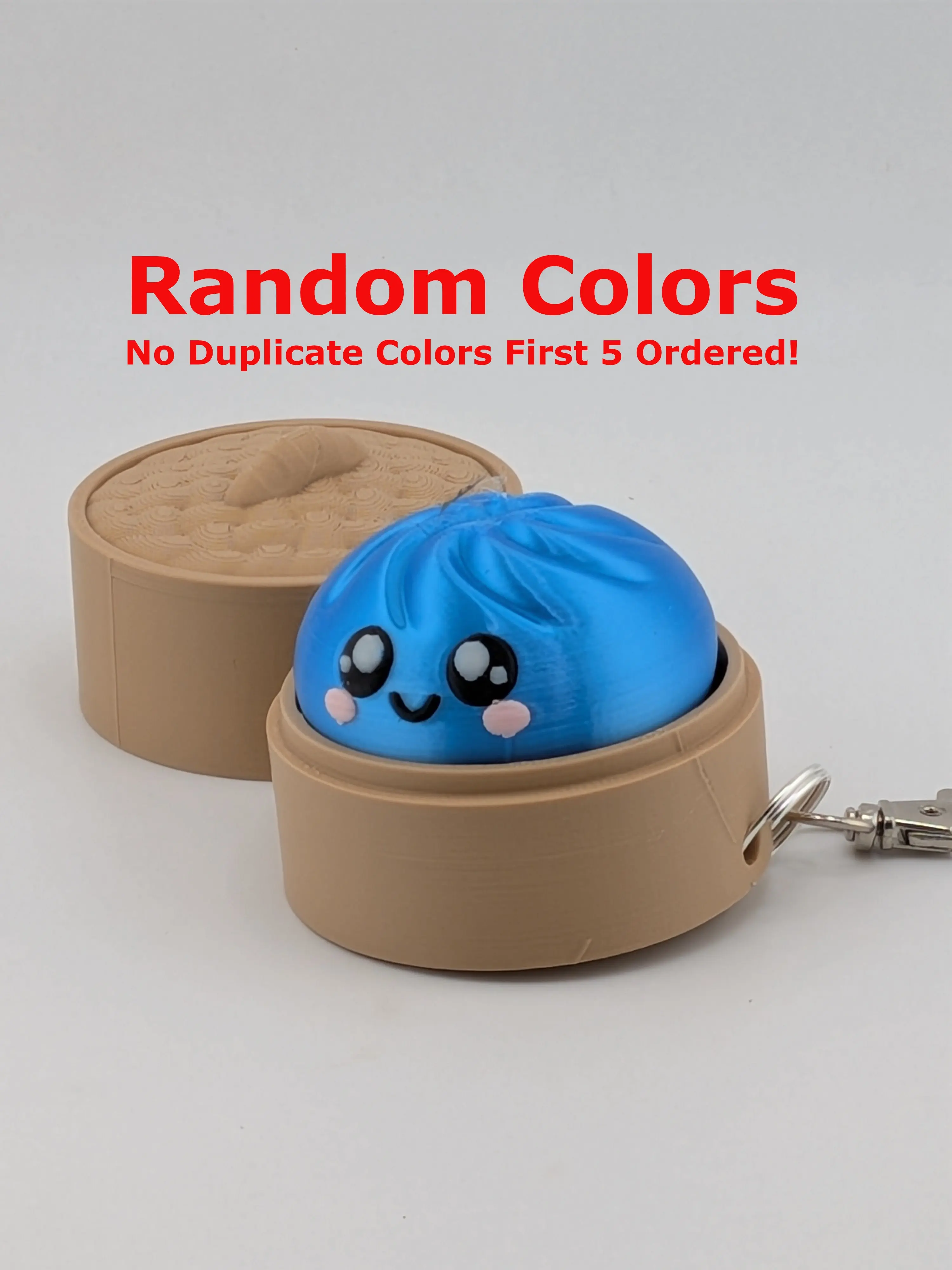 Blind Bag Color Dumpling Fidget Keychain Mystery
