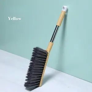 Household Bed Sweeping Brush, Sofa Cleaning Tool, Bedroom Stainless Steel Long Handle Soft Bristle Brush, Bed Broom, Kang Sweeping Brush