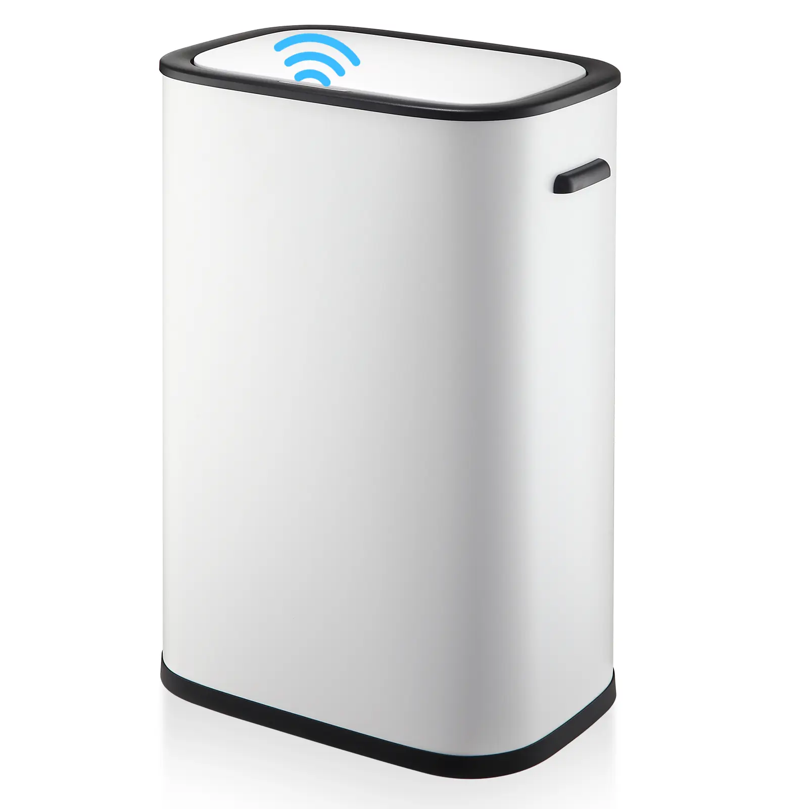 【Christmas Gift】White 14.5 Gallon Automatic Trash Can with Lid, for Kitchen Room Boxes