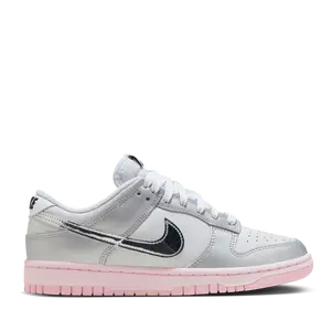Nike Dunk Low LX Metallic Silver Pink Foam HM3698-006 Women's Fashion Sneaker New
