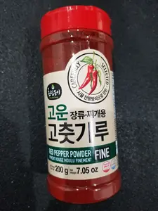 Choripdong Gochugaru Red Pepper Powder/Hot Pepper Powder, Korean Chili Powder, Fine Type, 200g