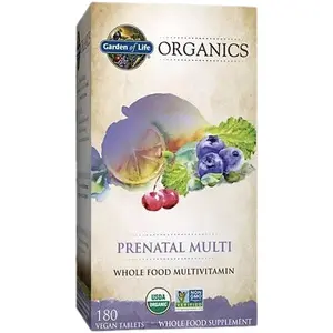 Garden of Life Organics Prenatal Multi 90 Vegan Tablets, Prenatals, vitamins for women