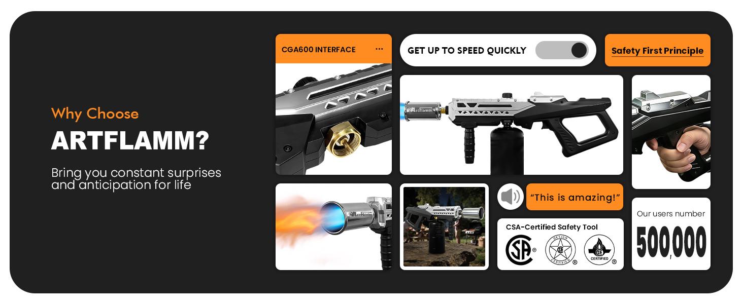 【FathersDayGift】Powerful Propane Torch Gun, Adjustable Flamethrower, Kitchen & Grill Torch for BBQ, Searing Steak, Camping, Charcoal Lighter, Birthday Gifts for Men Women Dad him Grill Gun (Tank Not Included) #fathersdaygift 【FathersDayGift】Powerful Propane Torch Gun, Adjustable Flamethrower, Kitchen & Grill Torch for BBQ, Searing Steak, Camping, Charcoal Lighter, Birthday Gifts for Men Women Dad him Grill Gun (Tank Not Included) #fathersdaygift