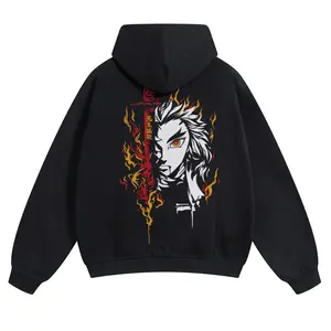 Demon Slayer Unisex FallFreshness outfits men streetwear 80s 90s graphic tees cotton Anime funny Hoodies men gifts
