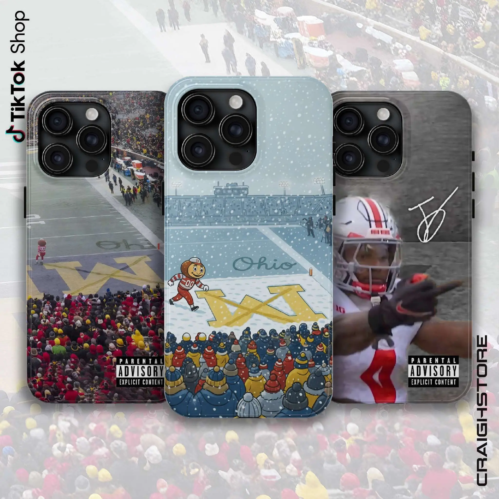 Ohio vs Michigan Rivalry Compatible with iPhone 17 16 15 14 13 12 11 Pro Max X XS and Samsung Galaxy S21–S25 Plus Ultra, Script Ohio on Big M Phone Cover, Buckeye Fan Erase The M 7 Air Pro Max, OSU Fan Gift, Smartphone, Handheld, Cellphone
