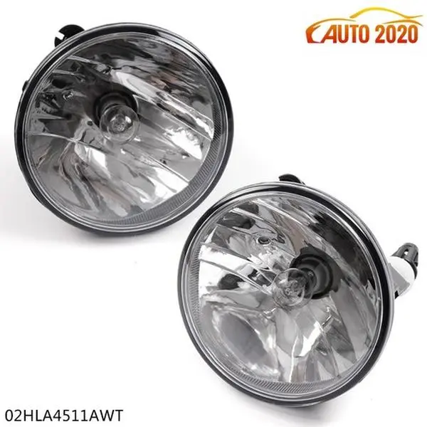 2-Pack Automotive Bumper Fog Lamps with 2 Bulbs, Replacement Auxiliary Car Light, Car Accessories Fit for 2007-2014 Tahoe, Avalanche, Yukon, Suburban