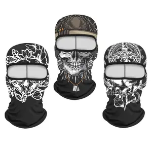 Balaclava Face Mask for Men & Women - UV Protection Skulls Shiesty, Breathable Cooling Neck Gaiter for Motorcycle, Cycling, Skiing & Outdoor Sports summerwins