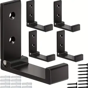 2pcs Heavy-Duty Aluminum Alloy Folding Coat Hooks - Wall Mounted, No Rust, Rustproof Sturdy Hooks, Perfect for Hanging Coats, Towels, Hats, Bags & Fitness Equipment - For Home & Office - Durable & Space-Saving - Great Gift for Housewarming