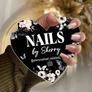 Acrylic Nail disk, Social Media Picture Prop,  Business Sign, Business Logo, Nail Artist Gift