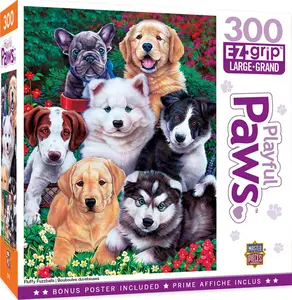 Fluffy Fuzzballs 300 Piece Large EZ Grip Jigsaw Puzzle