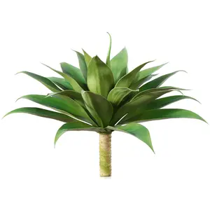VeriNatural Artificial Agave Succulent Plant 28 Inch Big Size Faux Succulents for Indoor Outdoor Realistic Natural Home Decor Office Housewarming 2 Pack【SummerVibes】