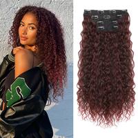 20inch Curly Wine Red