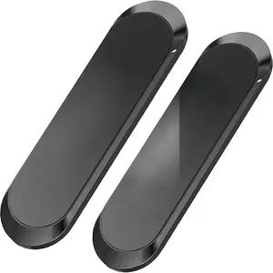 Flat  Phone Mounts 2 Pack. Black Cell Phone Holder for  Dashboard, Wall, . Universal Stick on iPad Wall  Mount Kit for Tablets, Smartphones.  Phone Mount for