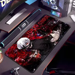 Tokyo Ghoul Ken Anime Mouse Pad, Keyboard Mat, Ken Kaneki Tokyo Ghoul Anime Desk Mat, Ken Kaneki Anime Playmat For Computer Accessories, Gift For Gamers