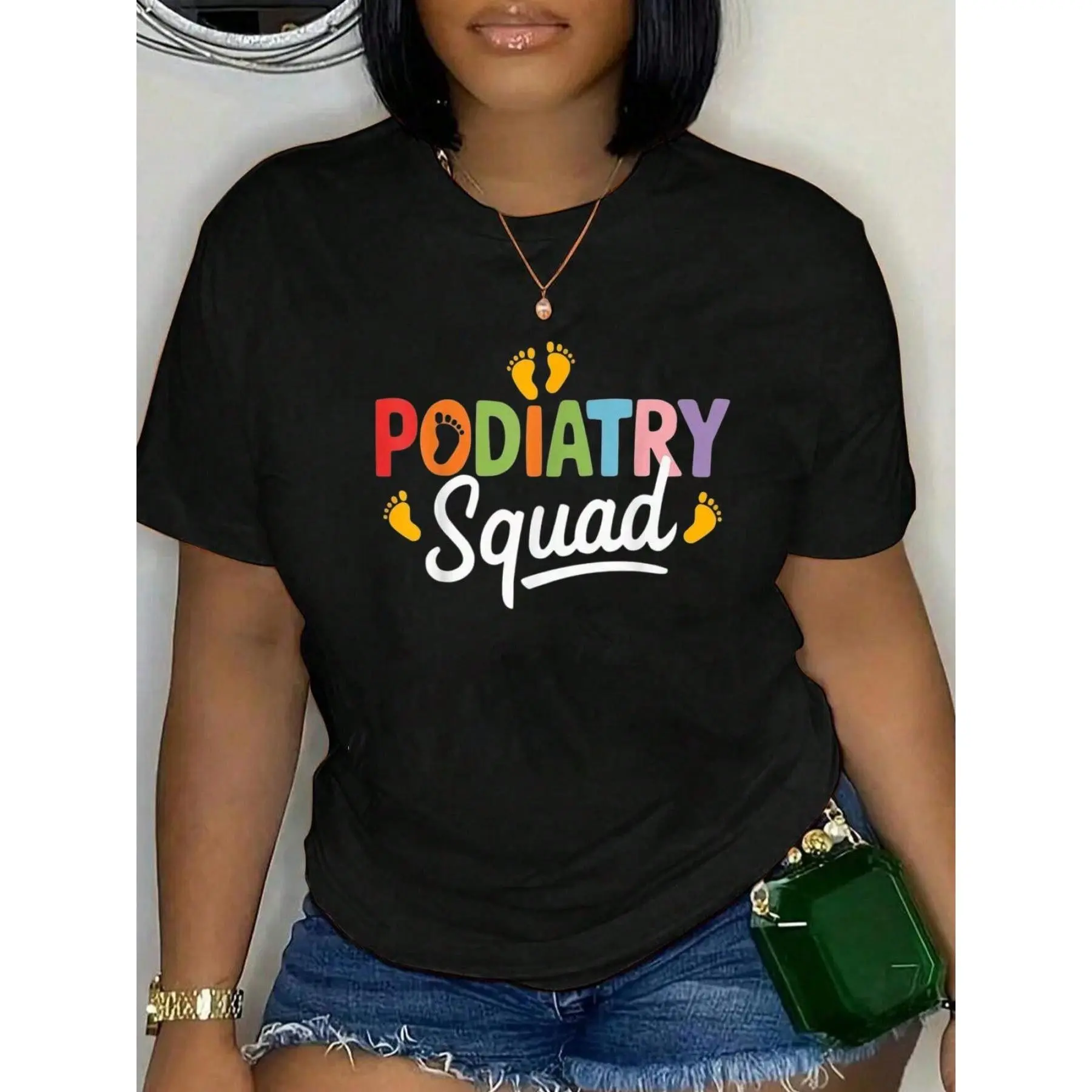 100% Cotton Cute Podiatrist Podiatry Foot Doctor Chiropodist T-Shirt Men's Women's Soft Breathable Tee Classic Fashion Summer Tops Printing Short Sleeve T-Shirt graphic tees men crop tops summer outfits for men summer tops T-Shirt