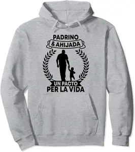 Padrino y Ahijada pacto per la Vida Godfather & Goddaughter Pullover Hoodie - Latellestcha Shop 55B0BBY1435N
