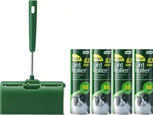 Large Lint Rollers Pet Hair Extra Sticky Furniture,Cat Dog Hair Remover Laundry Clothes Carpet,6.3 inches Wider with 320 Sheets Giant Lint Remover Brush for Couch