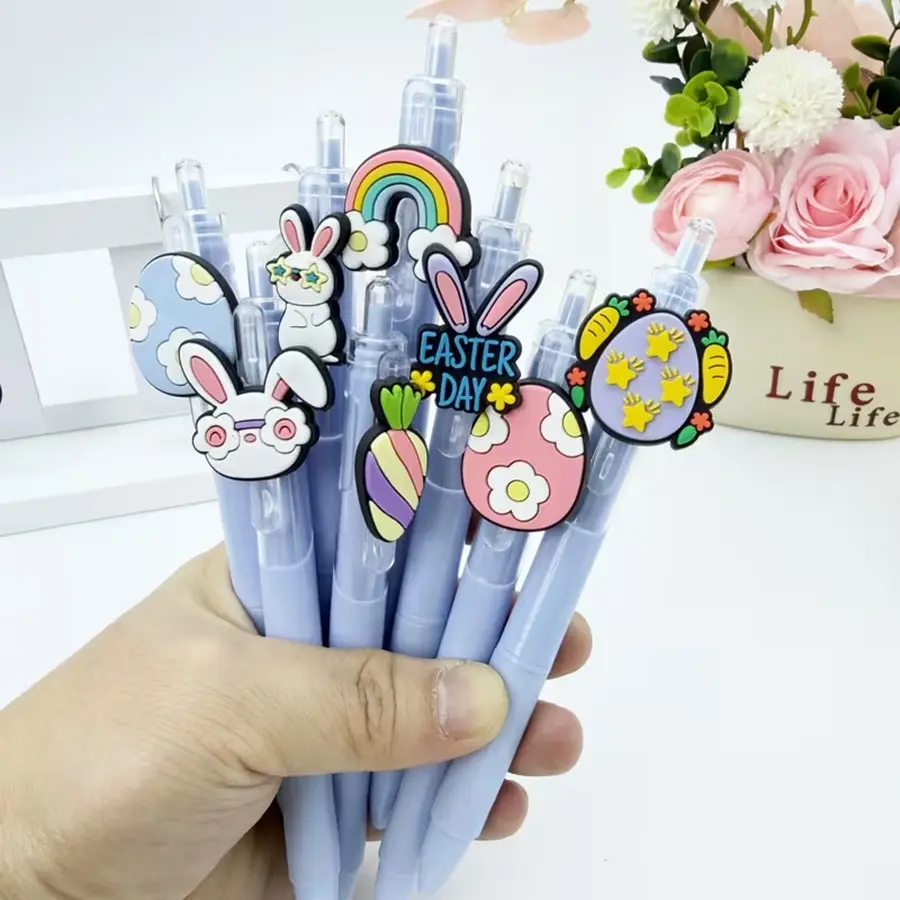 5/10 Rabbit Series Ballpoint Pens and Styluses, Smooth Writing & Durable Design, Portable for Valentine's Day, Easter, Classroom, Office Use, Holiday Gift Pen