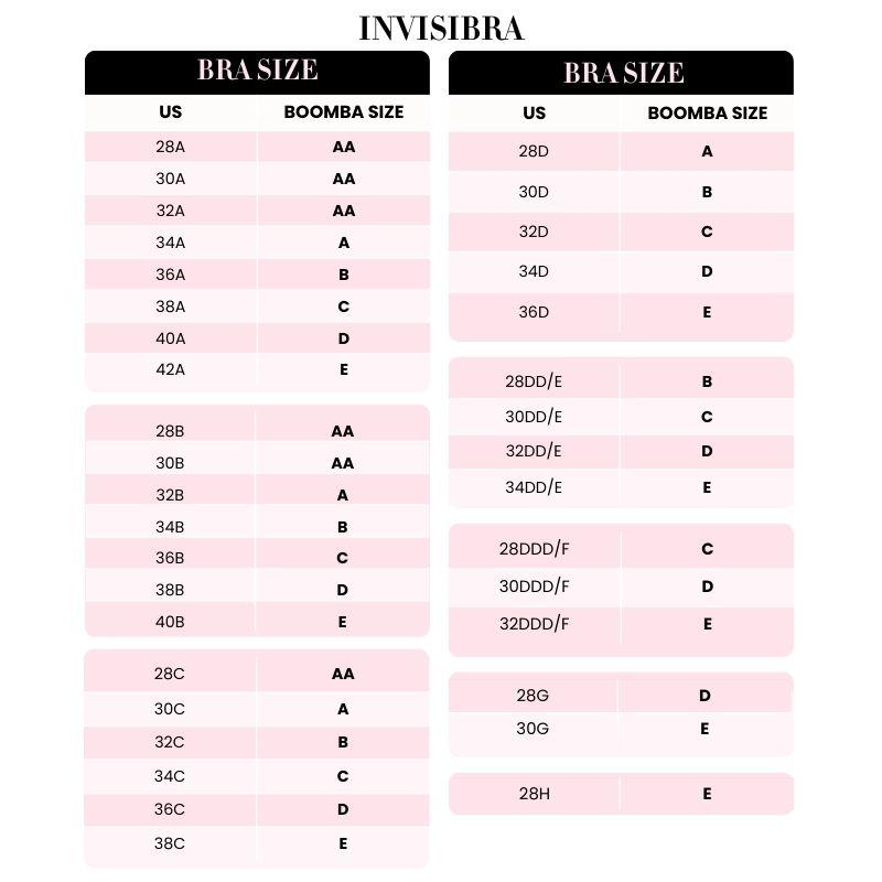 BOOMBA Invisibra - Patented Sticky Fashion Bra Inserts