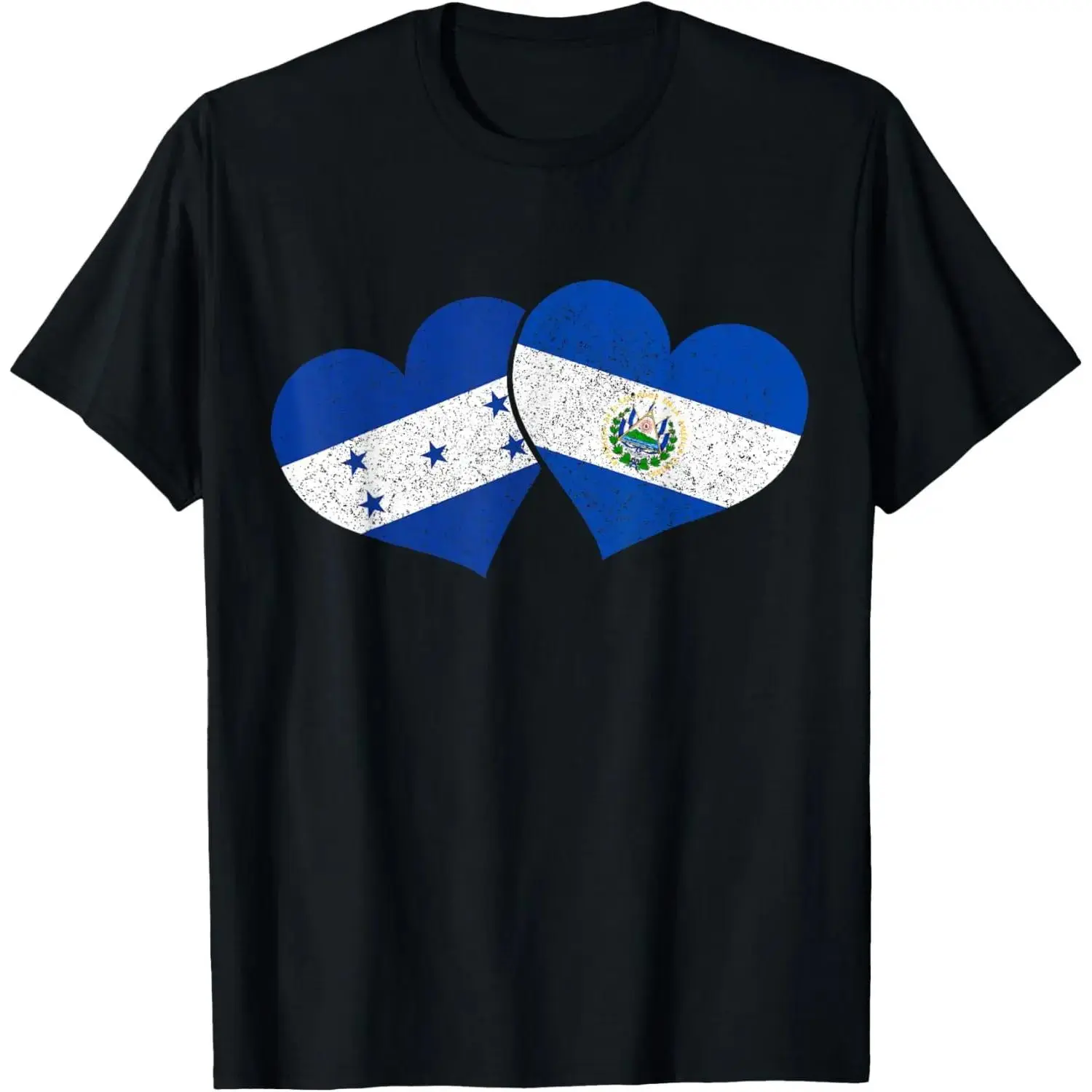 Cotton Honduras El Salvador Salvadorian Honduran Flag Pride T-Shirt