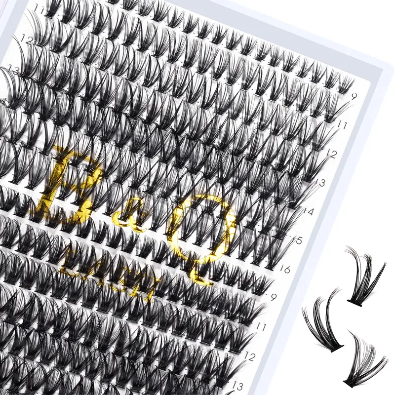 B&Q ONLY LASH 30D+50D l 280pcs Individual Lashes,C Curl(9-16MIX) for DIY Lashes Extension, Waterproof Long Lasting Beginner Friendly