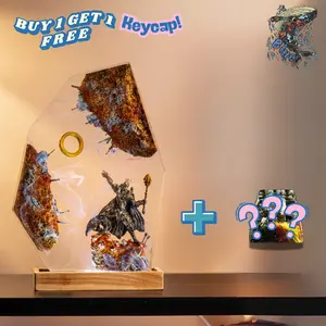 Lo.rd of The R.ing Night Light, The Ring Of The D.ark Lo.rd Epoxy Lamp, Anime Lamp LOT.R Art Lotr Gaming Set up Decor Valentine Gifts Idea