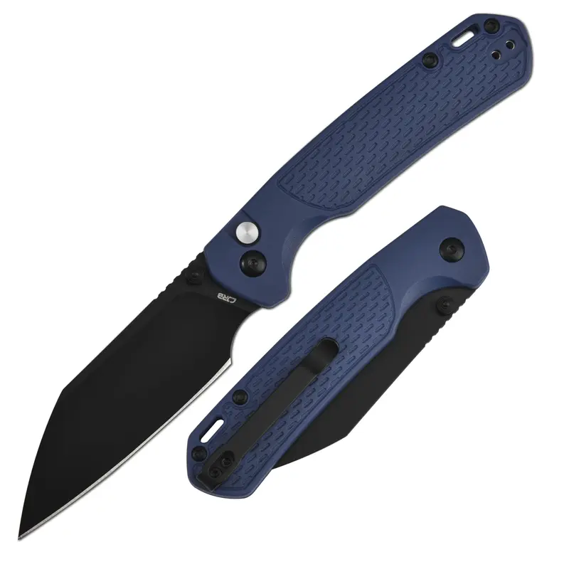 CJRB Pyrite-Light Full Size Pocket Folding Kitchen Knife, 3.34in AR-RPM9 Wharncliffe Blade, Pocket Clip, Stainless Steel, Survival Hand Tool, EDC Gear, Portable Multi Tool, Unique Gifts for Man