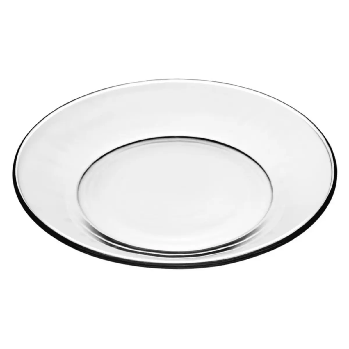212 MAIN 12-Piece Thick Durable 7.5 Inches Oven-Safe Glass Dining Plate Set (0273-0), Red Pomegranate Dinnerware, Dishwasher-Safe Tableware for Balanced & Neutral Table Setting