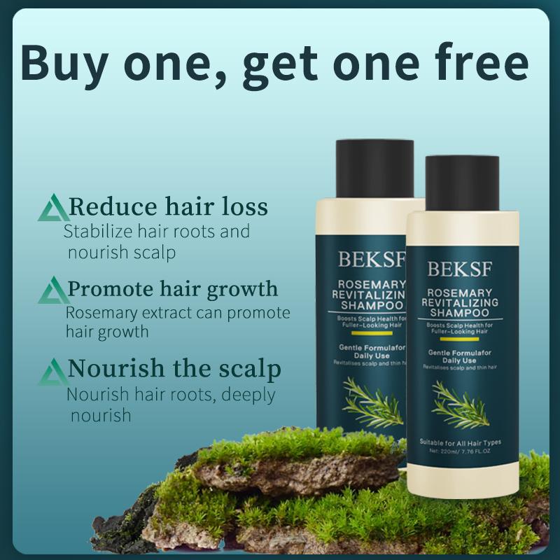 【Buy 1 Get 1 Free】BEKSF Anti-hair loss shampoo oil control anti-dandruff hair care rosemary repair reduce hair loss scalp cleansing conditioner 220ML Moisture Haircare Cleanser Hydrate Moisturizer Hydrating Moisturizing-3