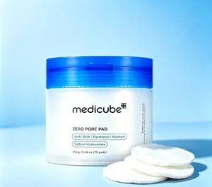Medicube Zero Pore Pad 70 Count Gentle Exfoliating Treatment Lactic AHA + 0.45% BHA Oil Control Pore Reducing Facial Pads