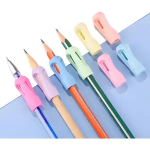 Pencil Grips 36 Packs with 8 Colors, Hollow Trigonal Pencil Holders for  Handwriting,   Pencil Cushion Grippers, Gel Pen Grips for Adults Writing Aid