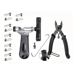 Bicycle Chain Repair Tool Kit – Chain Breaker, Master Link Pliers, Link Clips & More – Essential Bike Maintenance Set for Mountain, Road & Hybrid Bikes