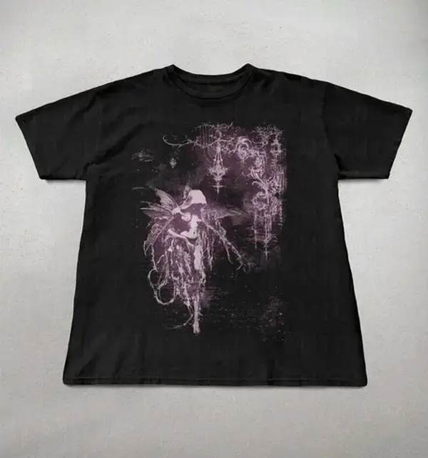 Y2k T-Shirt, Cute shirts, Retro graphic tee, reprinted on new fabric.