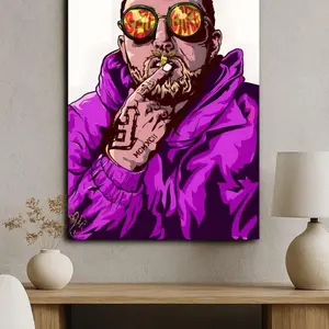 MC Miller hand drawn poster print fan art - Decor for wall - Kitchen Living room wall decor - Music Artist poster