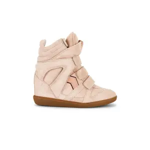 Isabel Marant Bekett Sneaker in Pale Pink & Peach