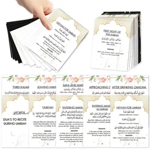 20pcs Umrah Dua Cards, Islamic Dua Reminder Cards, Umrah Muslim Prayer Cards, Umrah Flashcards, Prayer Cards, Umrah Prayers and Supplications, Umrah Duas Guide Cards, Ramadan Eid Gifts