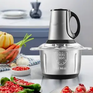 3L Meat grinder, Food Processors, Meat Grinder 4 Bi-Level Blades, mixer grinder electric, Electric Food Chopper, for Baby Food, Meat, Onion, Vegetables