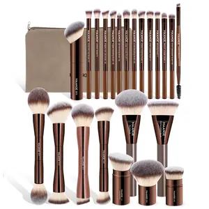 MAANGE Makeup Brushes Set 23Pcs, Multifunctional Makeup Brush Kit for Powder Liquid Cream, Professional Cosmetics Makeup Tools for Women, Foundation Eyeshadow Contour Concealer Brush Set