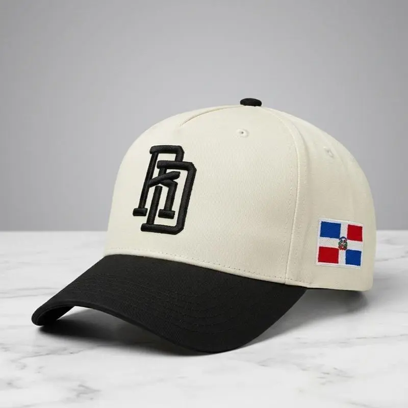 Dominican Republic DR Embroidered Hat Streetwear Baseball Cap Dominican Flag Side Patch | Adjustable Dad Hat Casual Everyday Wear Premium Embroidery