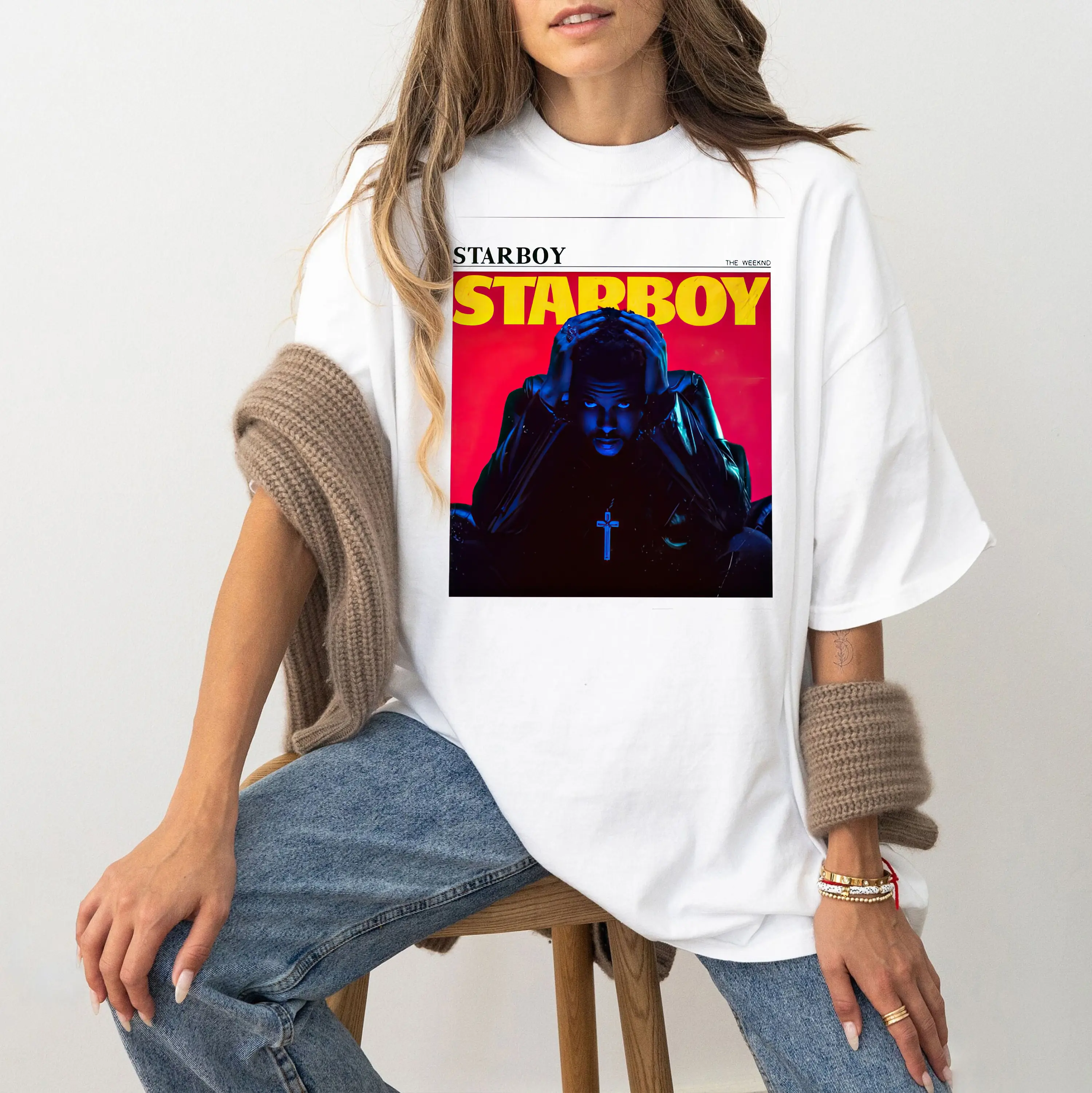 Hip-Hop Music Shirt, Starboy Album Merch, Unisex T-Shirt Casual Comfort